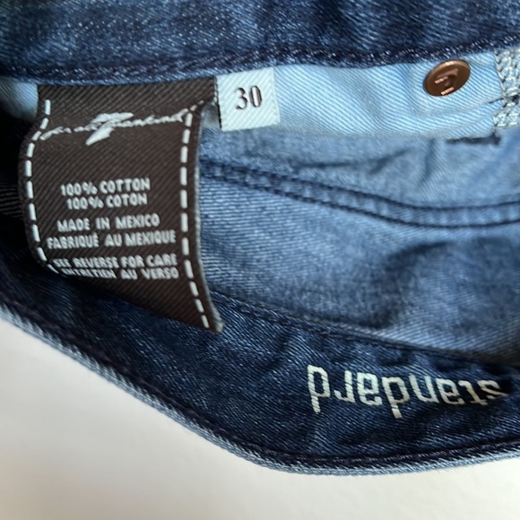 Mens 7 for all Mankind Straight Jeans Size 30 - Picture 3 of 3